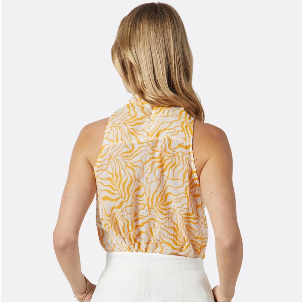 NWT - Joie - Maraloma Cotton Top - Porcelain Saffron Yellow - Small - Picture 2 of 4